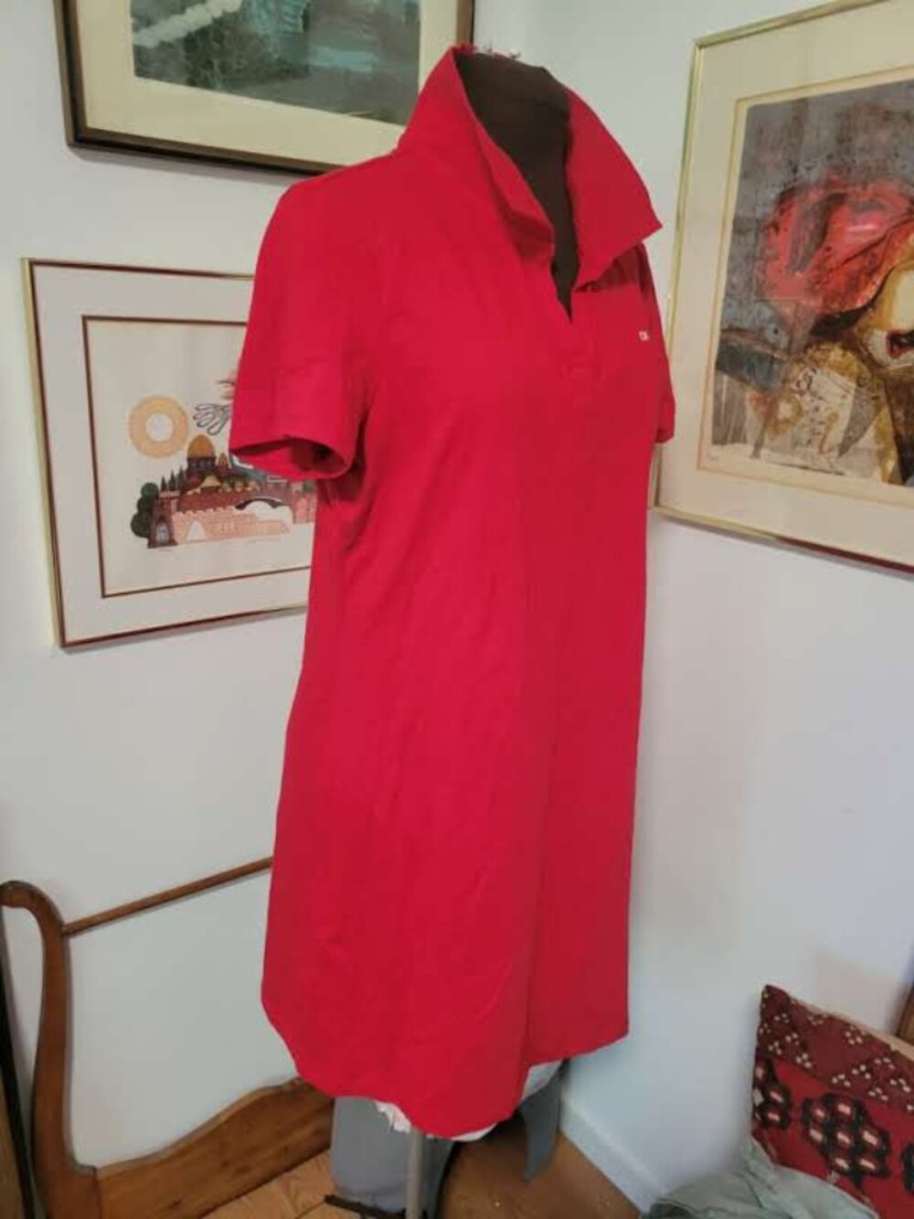NWT Calvin Klein Polo Shirt Dress Size L - Picture 2 of 6